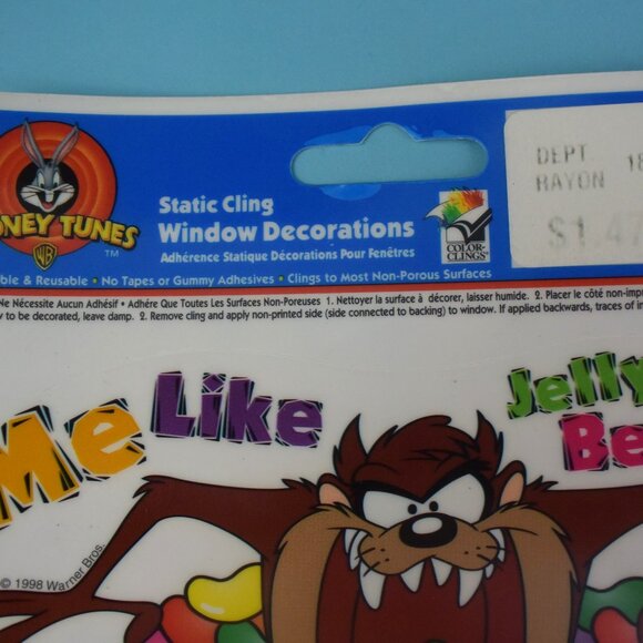 3 Sheets Looney Tunes Static Cling Easter Window Decorations New in Pkg - Picture 4 of 9